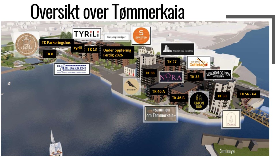 2025 Oversikt Tømmerkaia, Steinar Moe Eiendom